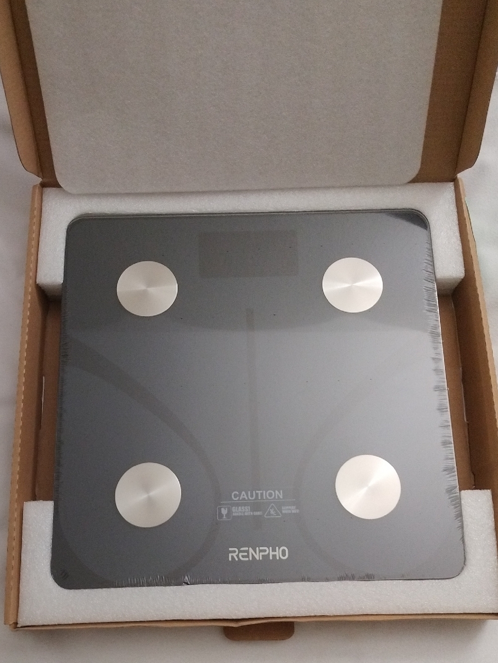 RENPHO Glass Body Composition Scale Elis 1, Track Metrics Thru App, Black NEW - Picture 3 of 16